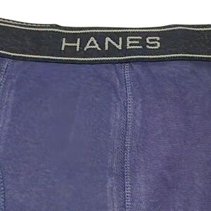 Men's 100% Cotton Hanes Tagless Boxer Briefs Medium